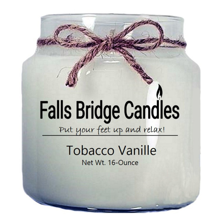 FallsBridgeCandles Tobacco Vanille Scented Jar Candle Wayfair